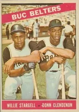 1966 Topps Venezuelan #99 - Buc Belters (Willie Stargell - Donn Clendenon) CPC - Pittsburgh Pirates - Pittsburgh Pirates