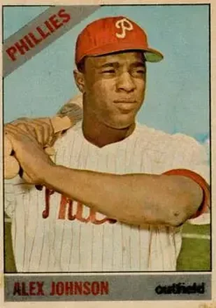 1966 Topps Venezuelan #104 - Alex Johnson - St. Louis Cardinals