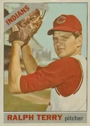 1966 Topps Venezuelan #109 - Ralph Terry - Cleveland Indians