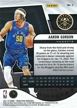 Back of Aaron Gordon
