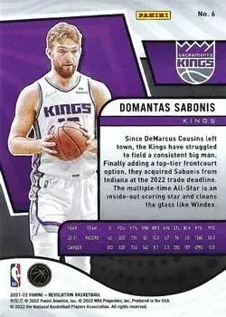 Back of Domantas Sabonis