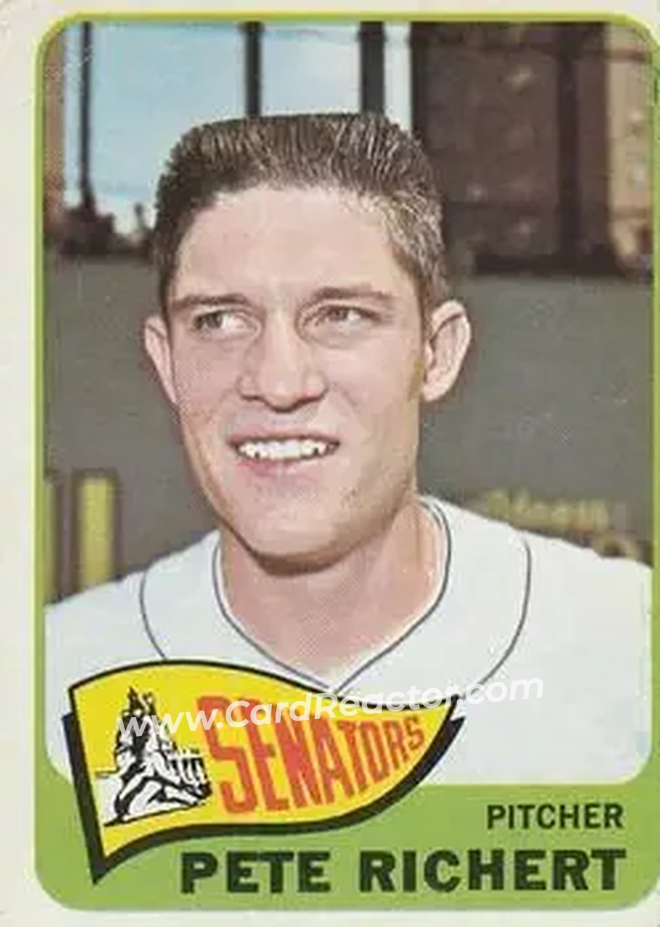 1965 O-Pee-Chee #252 - Pete Richert - Washington Senators - Front 1965 O-Pee-Chee #252 - Pete Richert - Washington Senators - Front