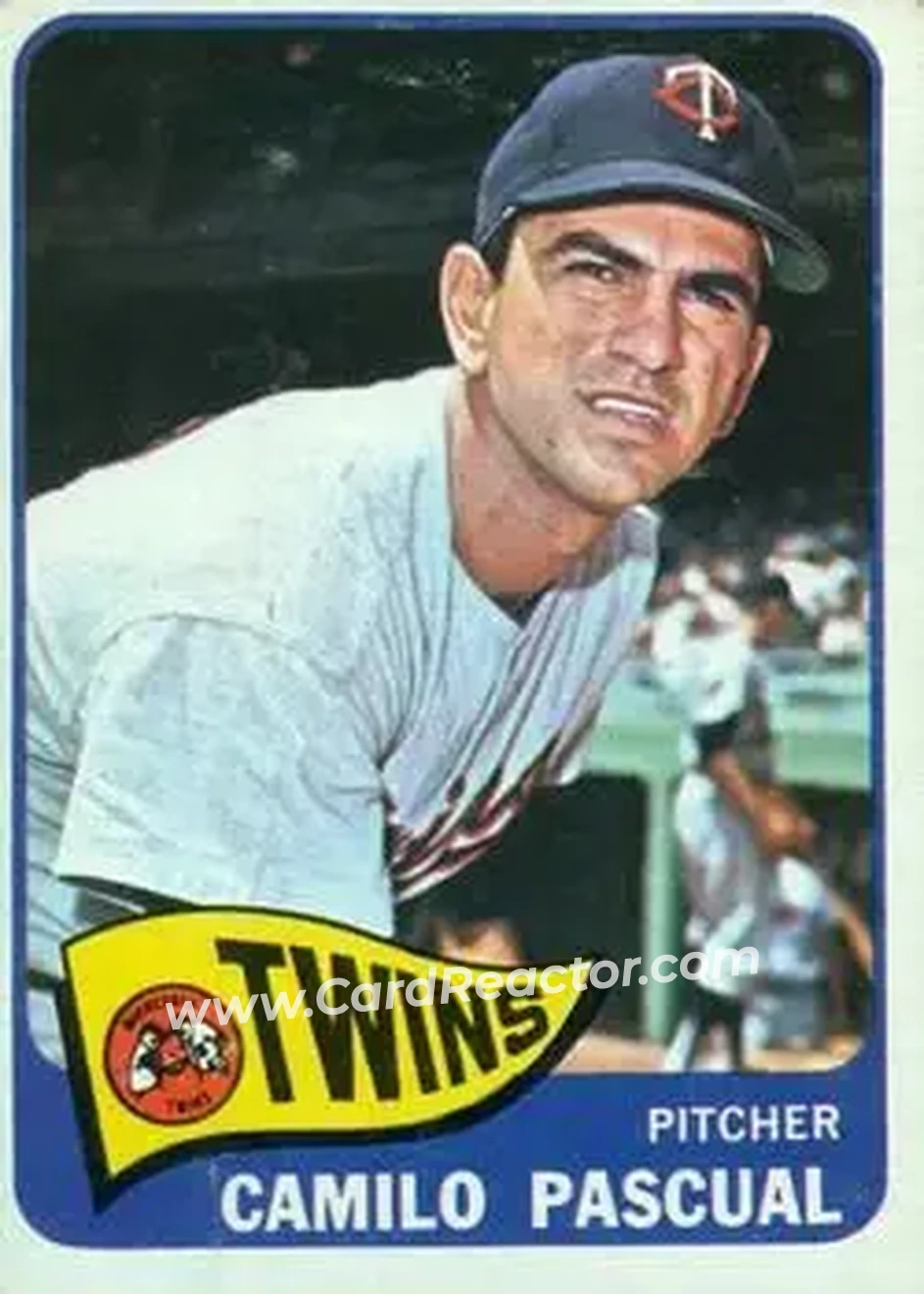 1965 O-Pee-Chee #255 - Camilo Pascual - Minnesota Twins - Front