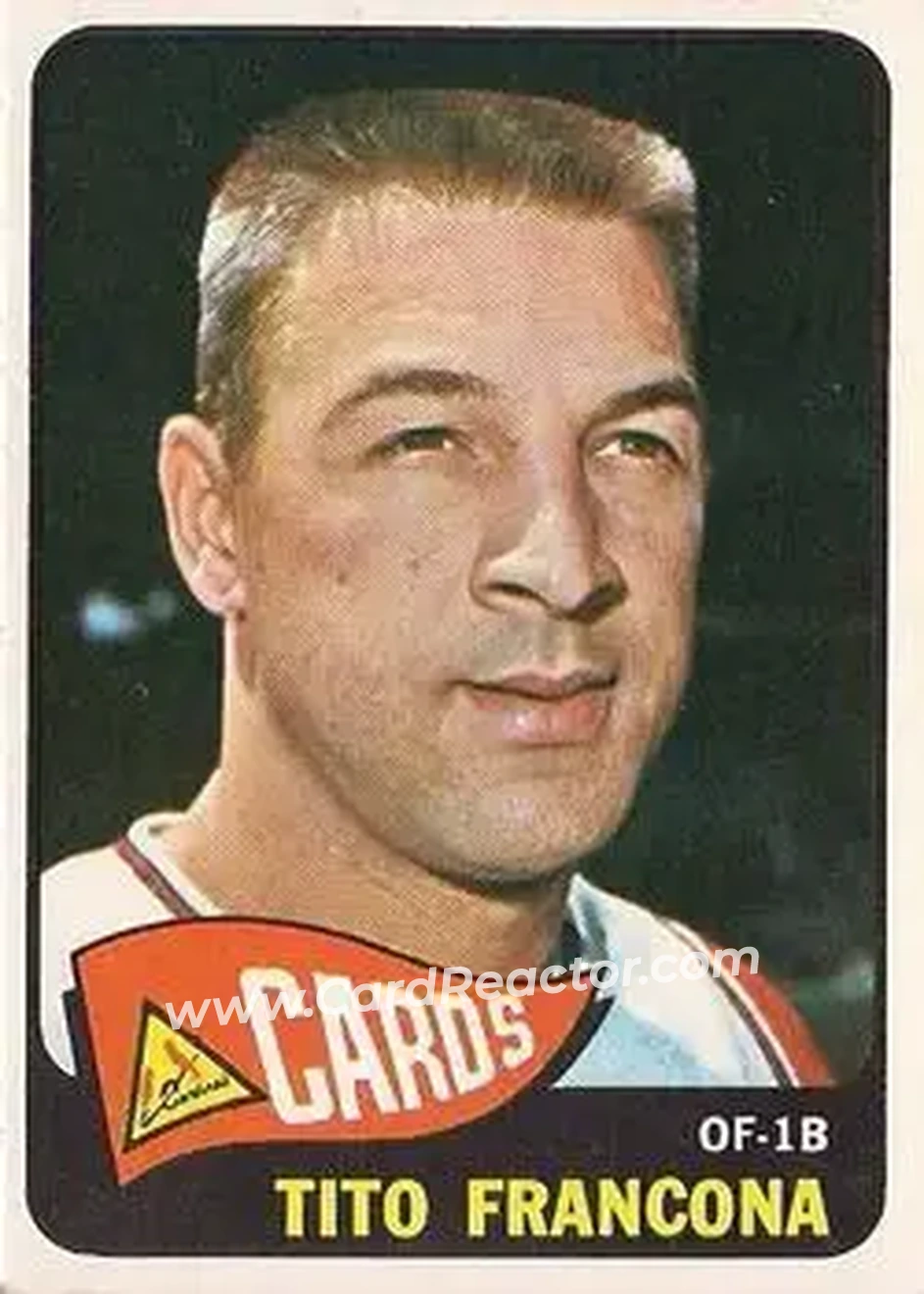 1965 O-Pee-Chee #256 - Tito Francona - St. Louis Cardinals - Front