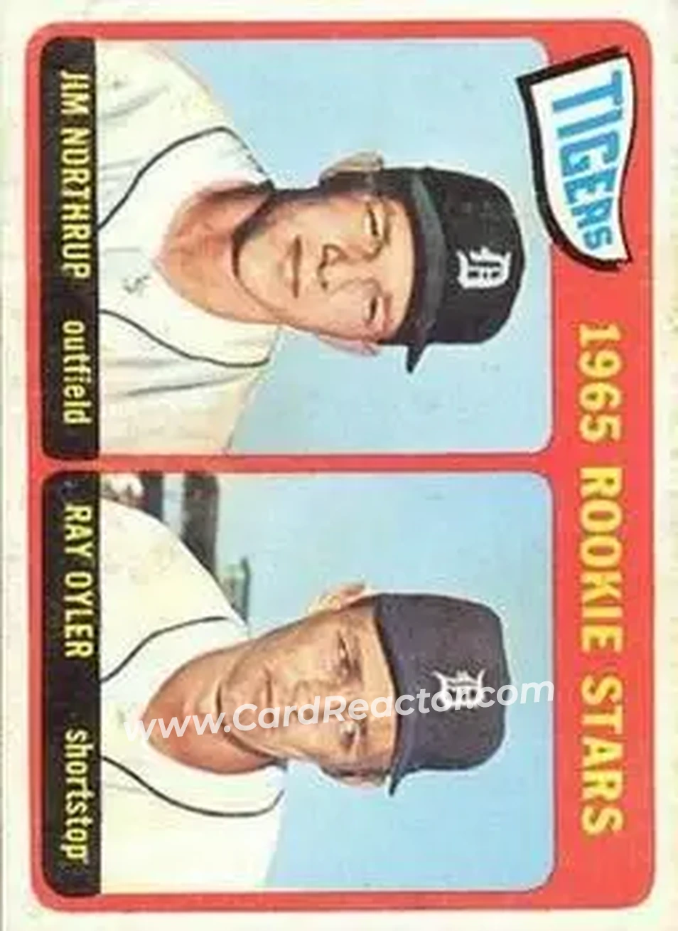 1965 O-Pee-Chee #259 - Tigers 1965 Rookie Stars (Jim Northrup - Ray Oyler) RS, RC - Detroit Tigers - Detroit Tigers - Front 1965 O-Pee-Chee #259 - Tigers 1965 Rookie Stars (Jim Northrup - Ray Oyler) RS, RC - Detroit Tigers - Detroit Tigers - Front