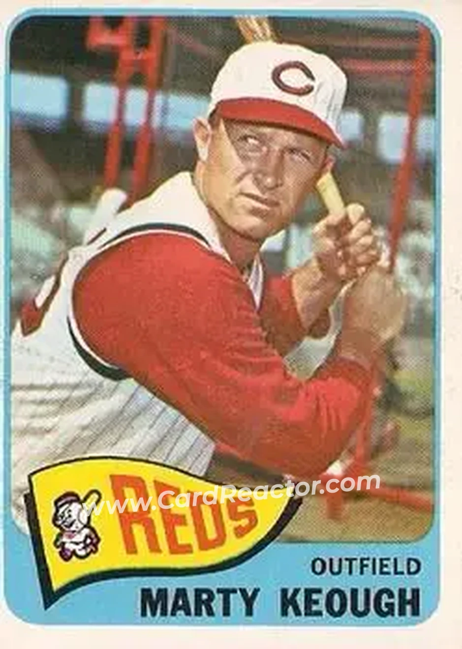 1965 O-Pee-Chee #263 - Marty Keough - Cincinnati Reds - Front