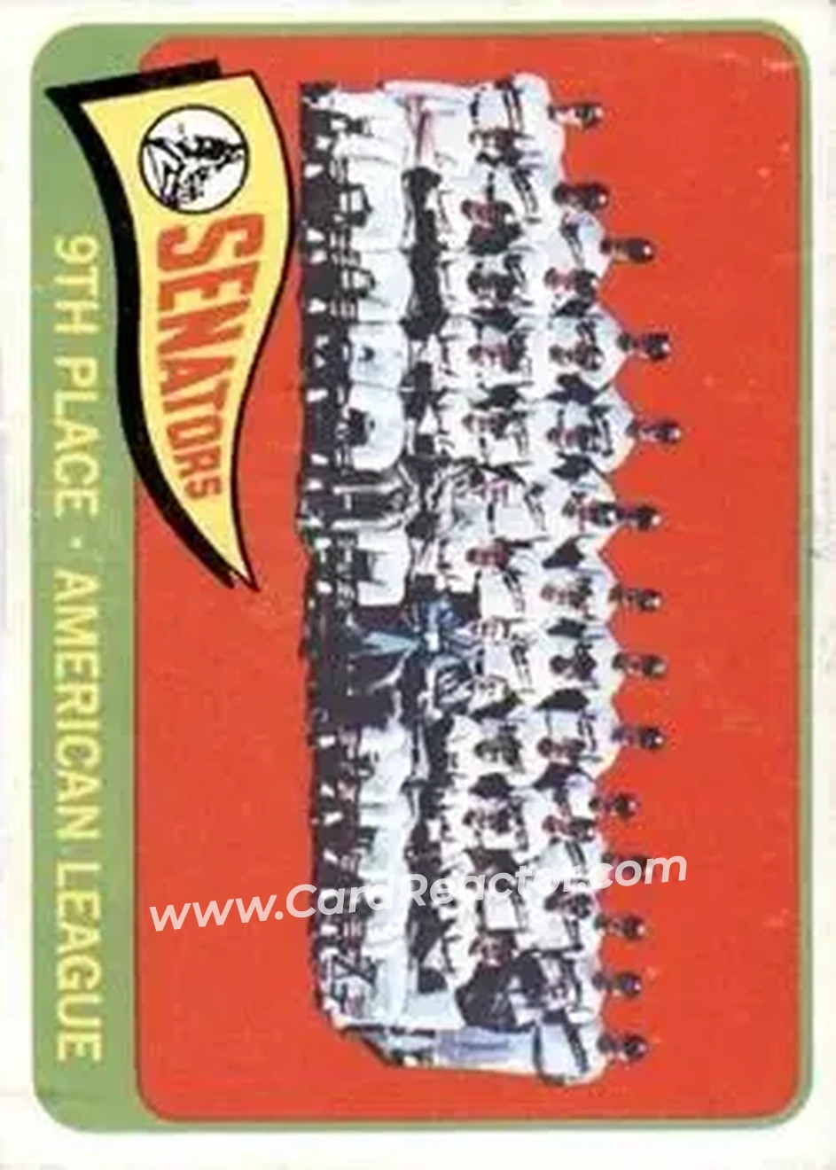 1965 O-Pee-Chee #267 - Washington Senators TC - Washington Senators - Washington Senators - Front
