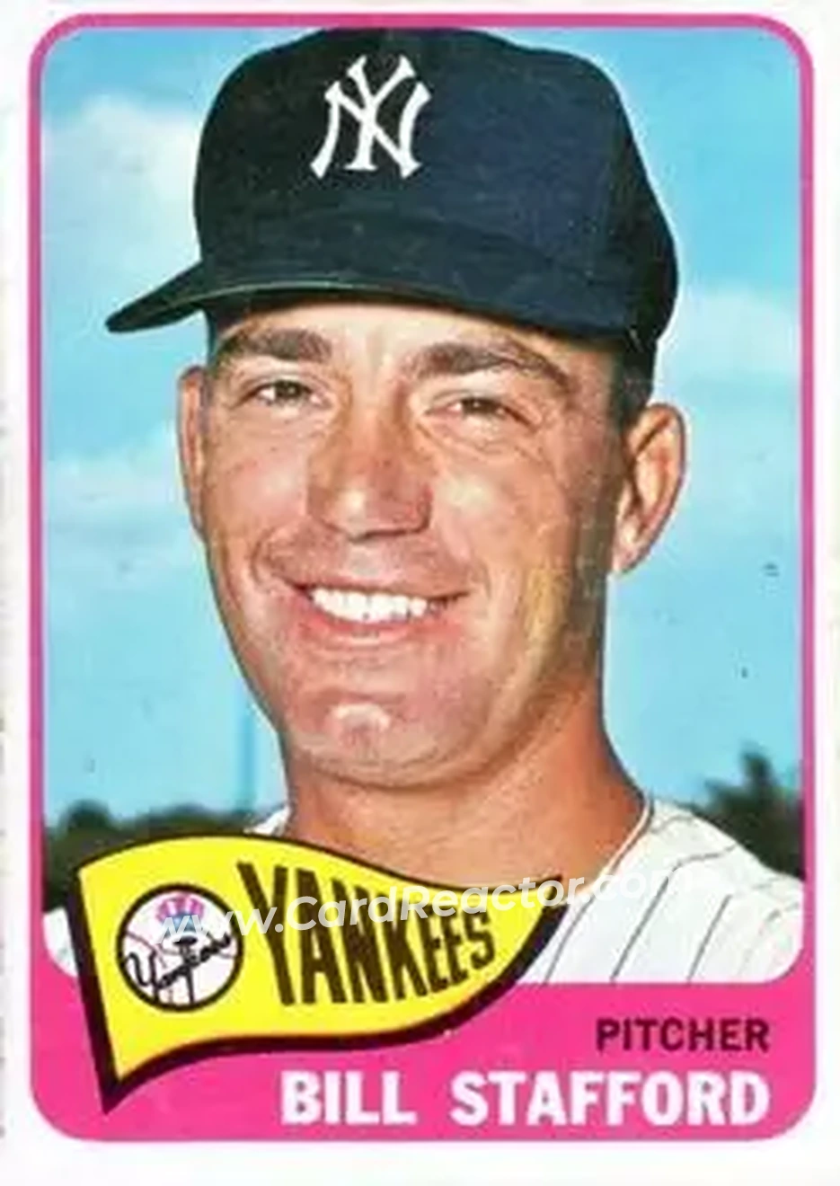1965 O-Pee-Chee #281 - Bill Stafford - New York Yankees - Front