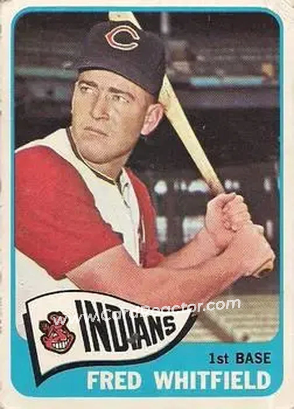 1965 O-Pee-Chee #283 - Fred Whitfield - Cleveland Indians - Front