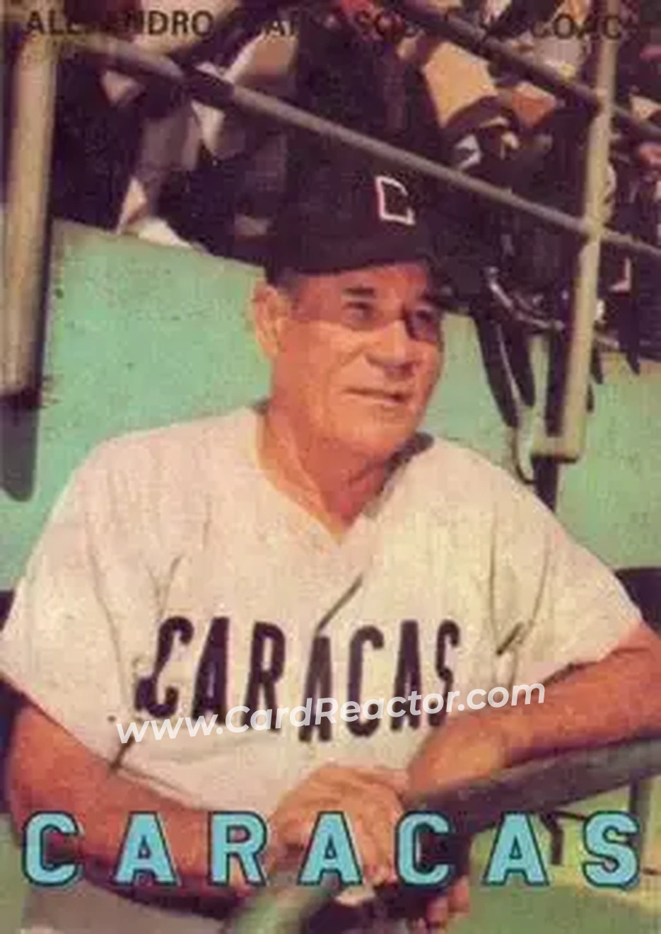 1967 Topps Venezuelan #2 - Alejandro Carrasquel - Leones del Caracas - Front 1967 Topps Venezuelan #2 - Alejandro Carrasquel - Leones del Caracas - Front