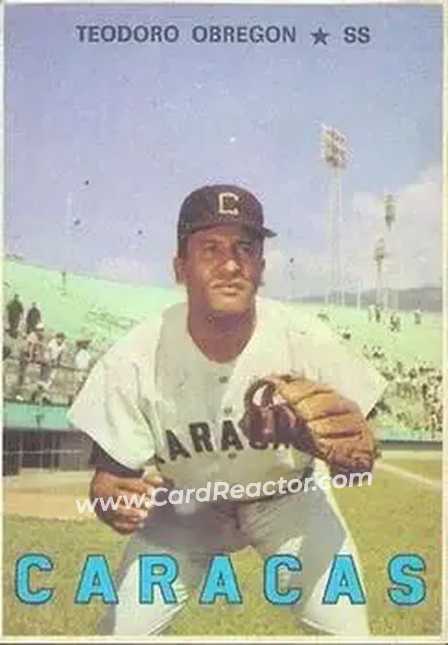 1967 Topps Venezuelan #6 - Teodoro Obregon - Leones del Caracas - Front