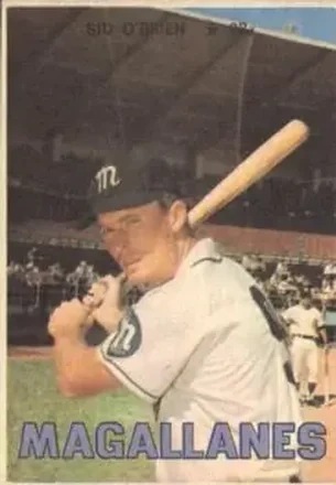 1967 Topps Venezuelan #28 - Syd O'Brien - Navegantes del Magallanes