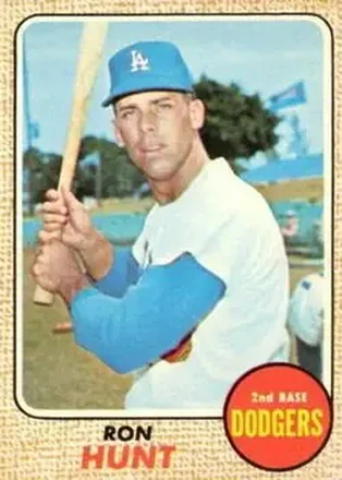 1968 O-Pee-Chee #15 - Ron Hunt - Los Angeles Dodgers