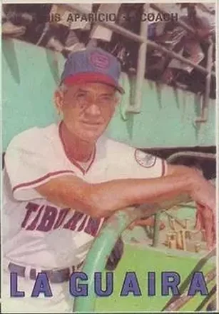 1967 Topps Venezuelan #49 - Luis Aparicio - Tiburones de la Guaira
