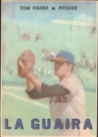 1967 Topps Venezuelan #58 - Tom Fisher - Tiburones de la Guaira
