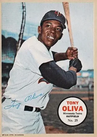 1968 O-Pee-Chee - All-Star Pin-Ups #25 - Tony Oliva - Minnesota Twins