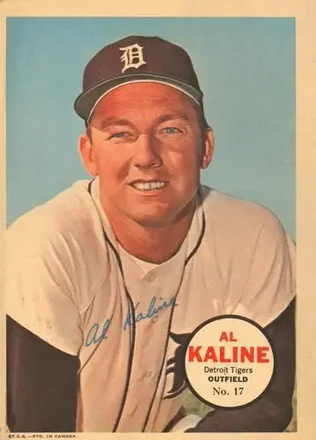 1968 O-Pee-Chee - All-Star Pin-Ups #17 - Al Kaline - Detroit Tigers