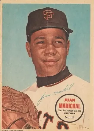 1968 O-Pee-Chee - All-Star Pin-Ups #18 - Juan Marichal - San Francisco Giants