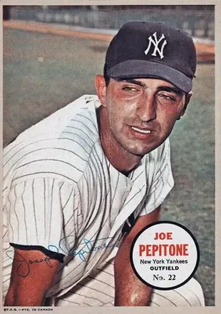 1968 O-Pee-Chee - All-Star Pin-Ups #22 - Joe Pepitone - New York Yankees