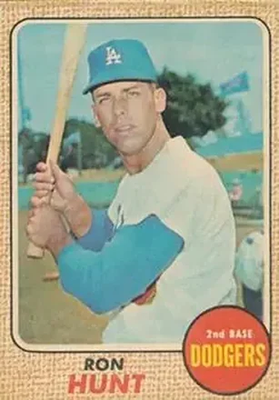 1968 Topps Venezuelan #15 - Ron Hunt - Los Angeles Dodgers