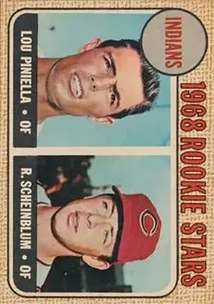 1968 Topps Venezuelan #16 - Indians 1968 Rookie Stars (Lou Piniella - Richie Scheinblum) RS - Cleveland Indians - Cleveland Indians