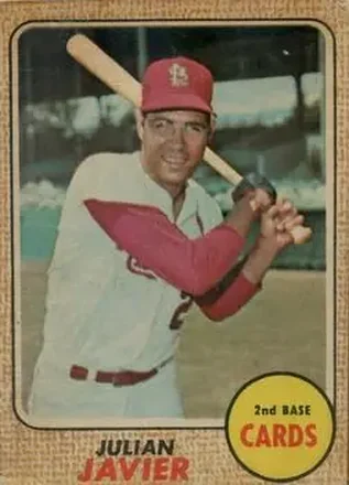 1968 Topps Venezuelan #25 - Julian Javier - St. Louis Cardinals