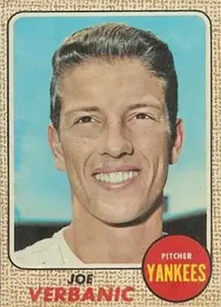 1968 Topps Venezuelan #29 - Joe Verbanic - New York Yankees