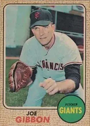 1968 Topps Venezuelan #32 - Joe Gibbon - San Francisco Giants