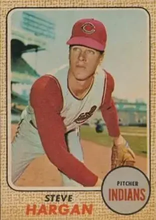 1968 Topps Venezuelan #35 - Steve Hargan - Cleveland Indians