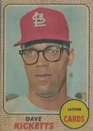1968 Topps Venezuelan #46 - Dave Ricketts - St. Louis Cardinals