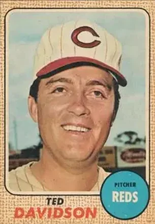 1968 Topps Venezuelan #48 - Ted Davidson - Cincinnati Reds 1968 Topps Venezuelan #48 - Ted Davidson - Cincinnati Reds