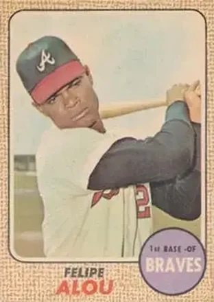 1968 Topps Venezuelan #55 - Felipe Alou - Atlanta Braves