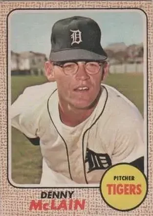 1968 O-Pee-Chee #40 - Denny McLain - Detroit Tigers
