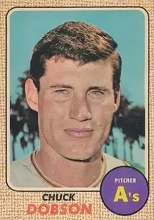 1968 Topps Venezuelan #62 - Chuck Dobson - Oakland Athletics