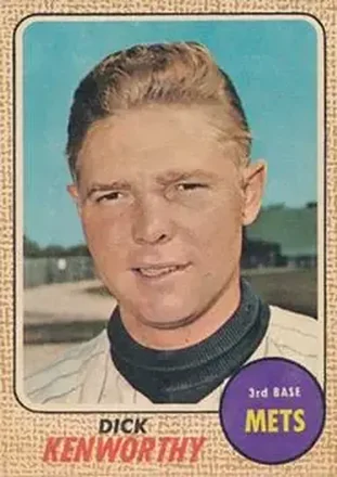 1968 Topps Venezuelan #63 - Dick Kenworthy - New York Mets 1968 Topps Venezuelan #63 - Dick Kenworthy - New York Mets