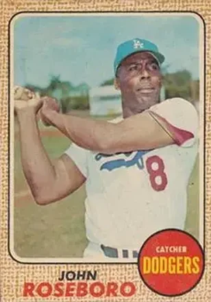 1968 Topps Venezuelan #65 - John Roseboro - Los Angeles Dodgers