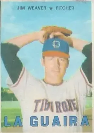 1967 Topps Venezuelan #59 - Jim Weaver - Tiburones de la Guaira