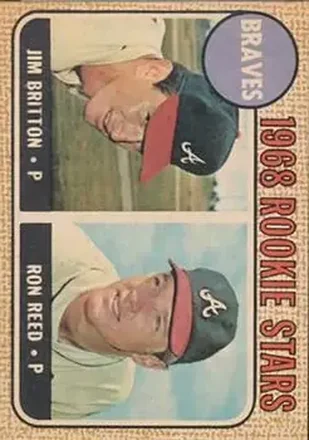 1968 Topps Venezuelan #76 - Braves 1968 Rookie Stars (Jim Britton - Ron Reed) RS, RC - Atlanta Braves - Atlanta Braves