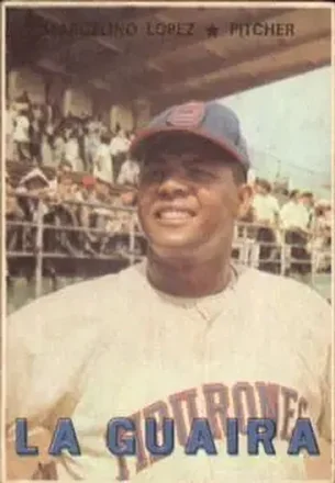 1967 Topps Venezuelan #69 - Marcelino Lopez - Tiburones de la Guaira