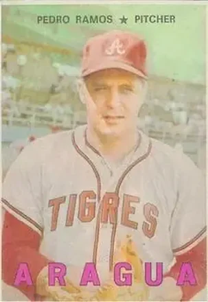 1967 Topps Venezuelan #84 - Pedro Ramos - Tigres de Aragua 1967 Topps Venezuelan #84 - Pedro Ramos - Tigres de Aragua