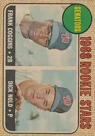 1968 Topps Venezuelan #96 - Senators 1968 Rookie Stars (Frank Coggins - Dick Nold) RS, RC - Washington Senators - Washington Senators 1968 Topps Venezuelan #96 - Senators 1968 Rookie Stars (Frank Coggins - Dick Nold) RS, RC - Washington Senators - Washington Senators