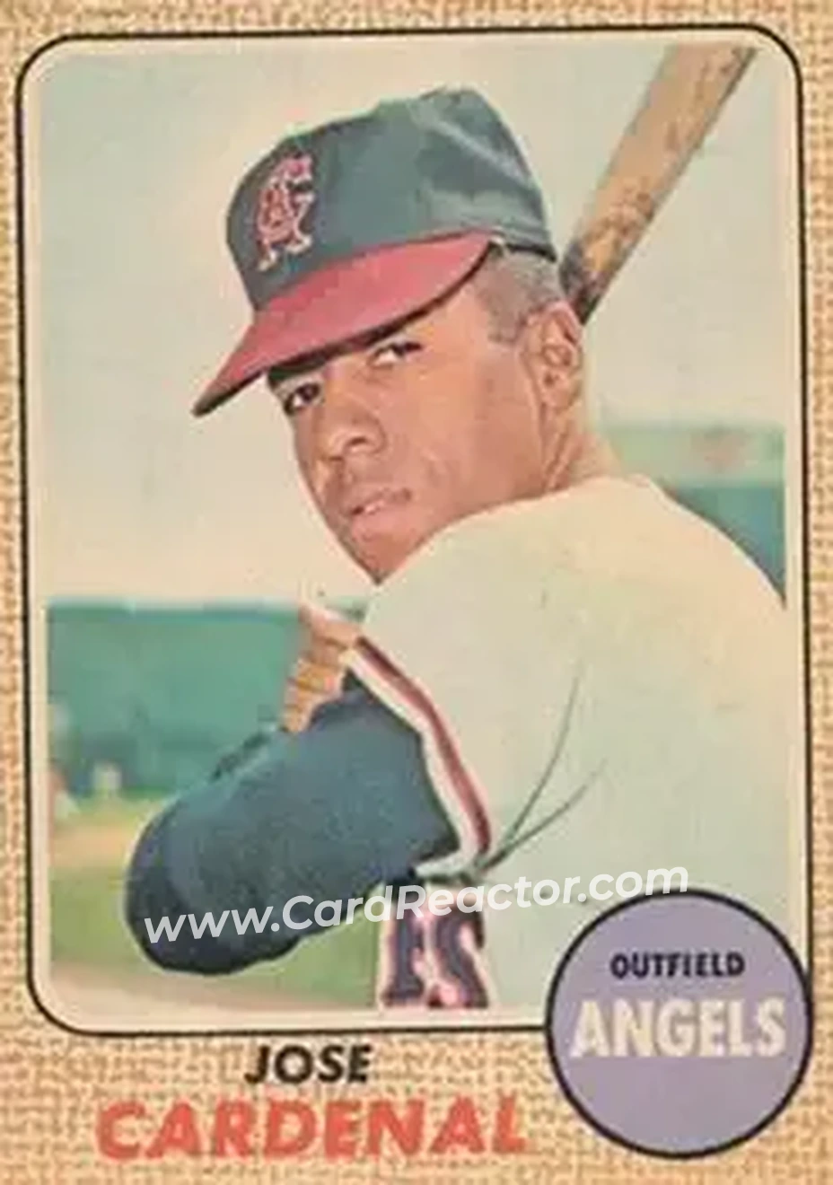 1968 Topps Venezuelan #102 - Jose Cardenal - California Angels - Front 1968 Topps Venezuelan #102 - Jose Cardenal - California Angels - Front