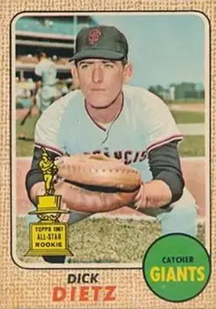 1968 Topps Venezuelan #104 - Dick Dietz - San Francisco Giants
