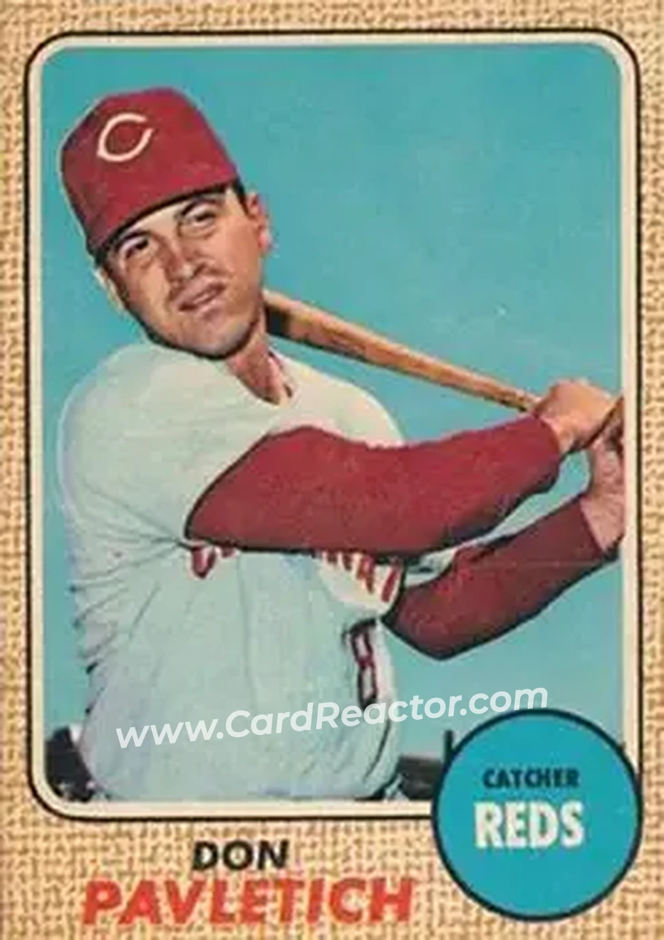 1968 Topps Venezuelan #108 - Don Pavletich - Cincinnati Reds - Front 1968 Topps Venezuelan #108 - Don Pavletich - Cincinnati Reds - Front
