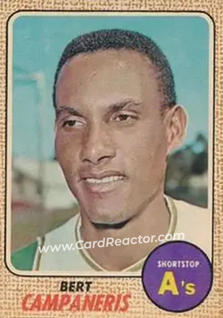 1968 Topps Venezuelan #109 - Bert Campaneris - Oakland Athletics - Front