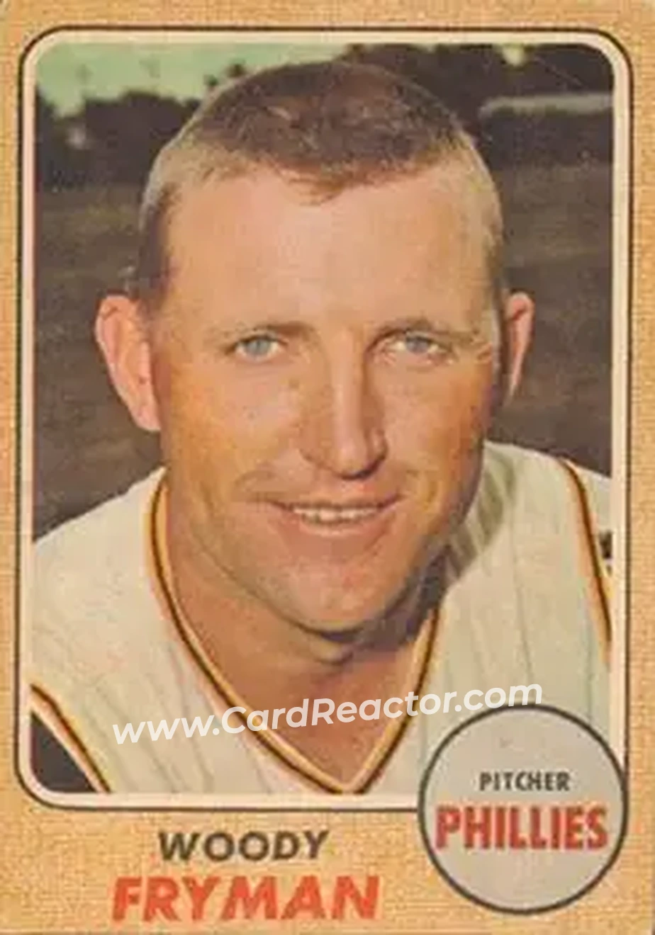 1968 Topps Venezuelan #112 - Woody Fryman - Philadelphia Phillies - Front 1968 Topps Venezuelan #112 - Woody Fryman - Philadelphia Phillies - Front