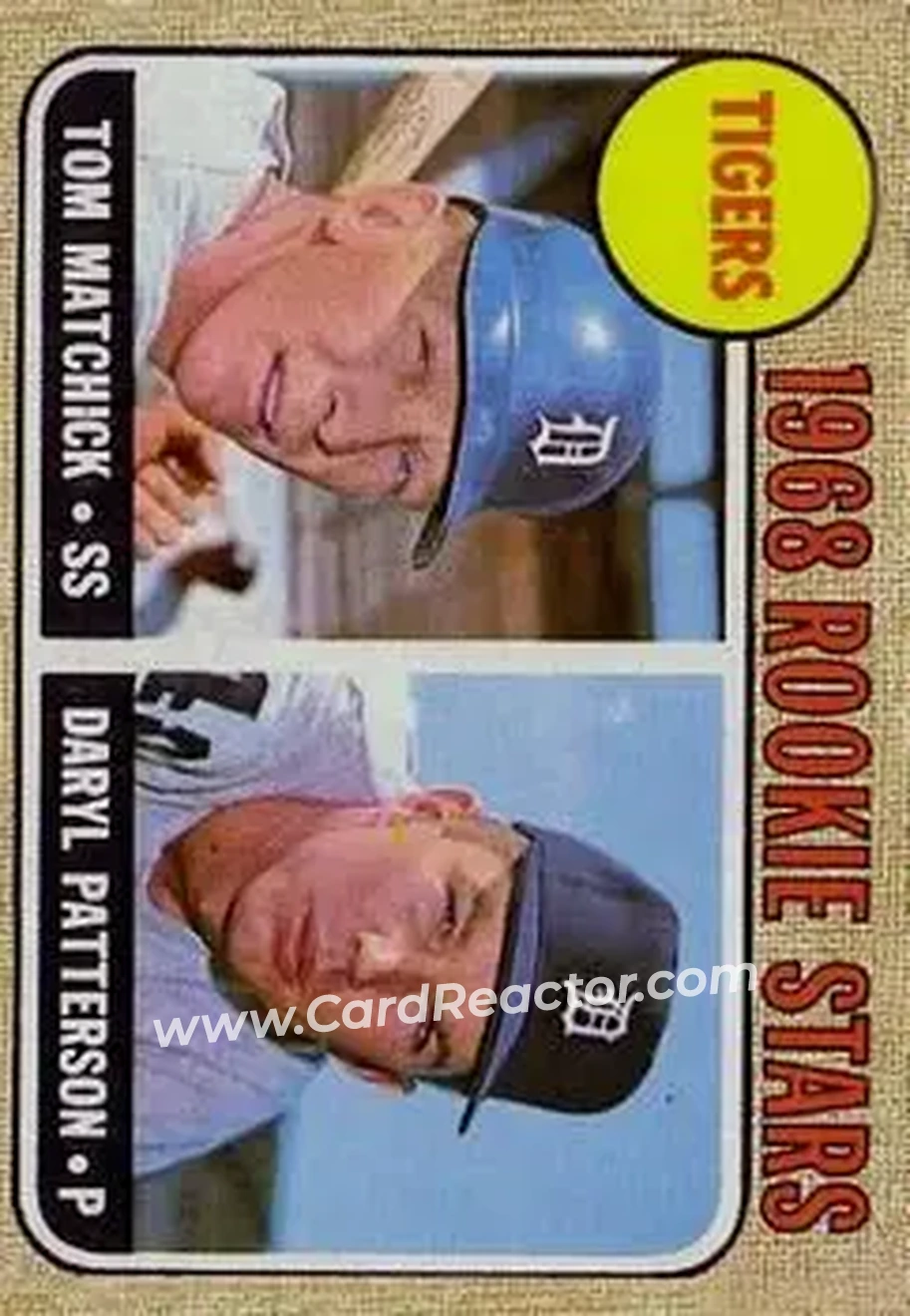 1968 Topps Venezuelan #113 - Tigers 1968 Rookie Stars (Tom Matchick - Daryl Patterson) RS, RC - Detroit Tigers - Detroit Tigers - Front