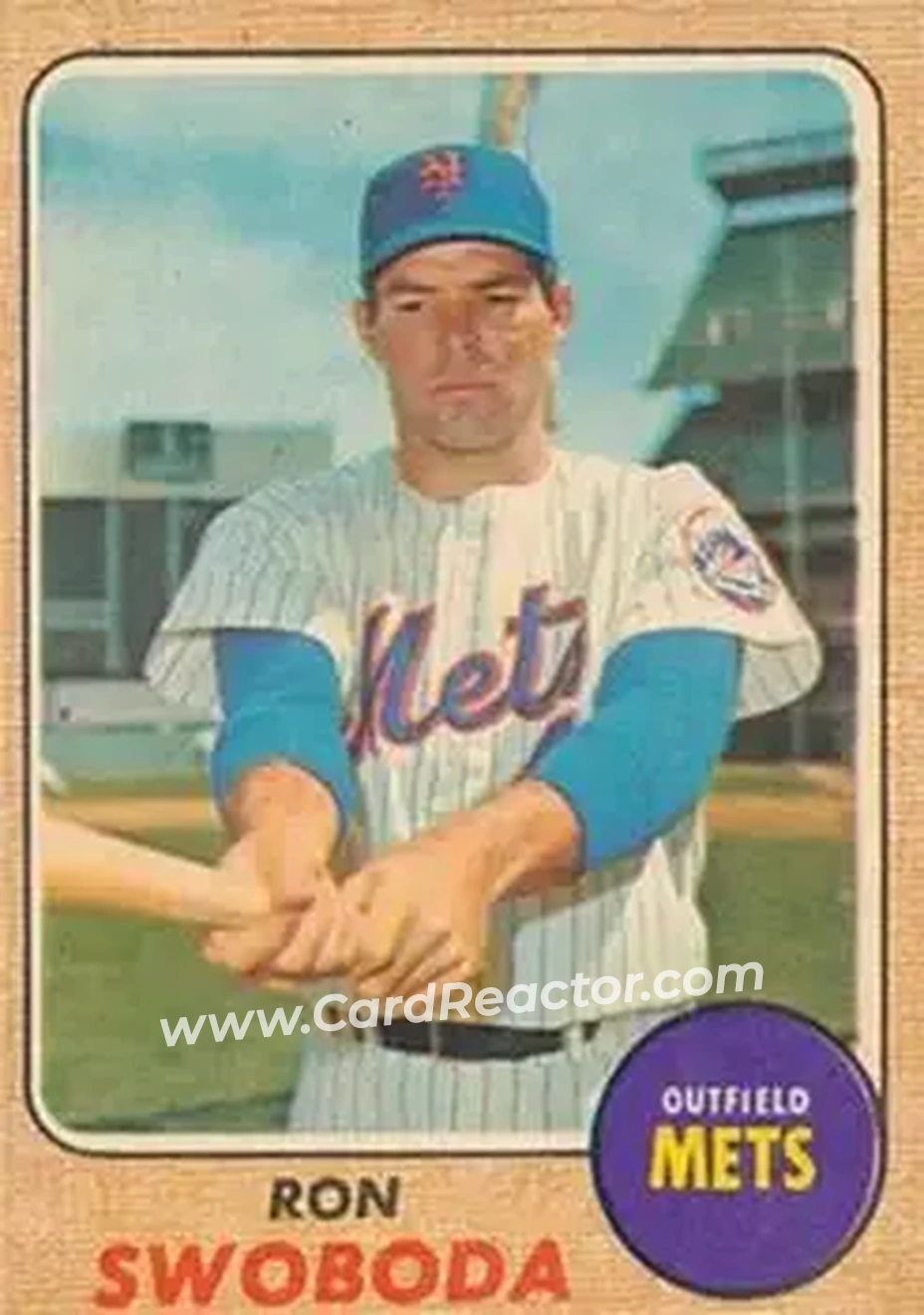1968 Topps Venezuelan #114 - Ron Swoboda - New York Mets - Front 1968 Topps Venezuelan #114 - Ron Swoboda - New York Mets - Front