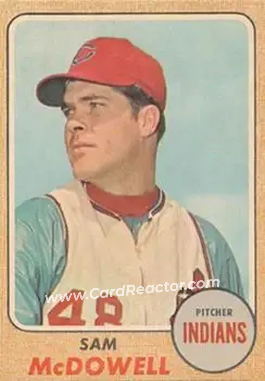 1968 Topps Venezuelan #115 - Sam McDowell - Cleveland Indians - Front