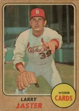 1968 Topps Venezuelan #117 - Larry Jaster - St. Louis Cardinals